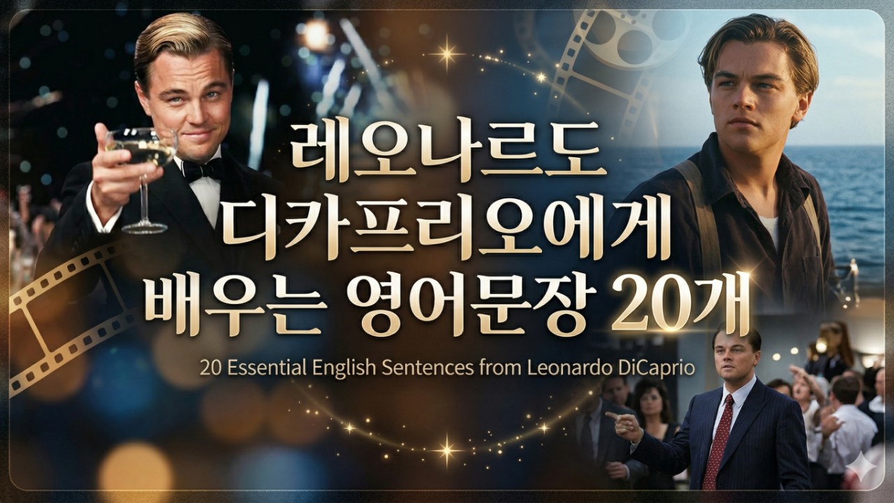 디카프리오에게 배우는 영어문장 20개