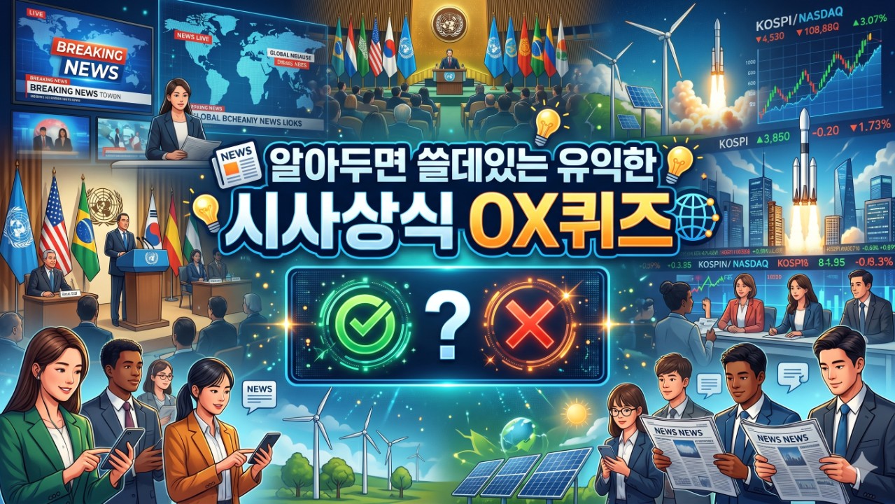<<알아두면 쓸데있는 유익한 시사상식 OX>> #2. 경제/경영