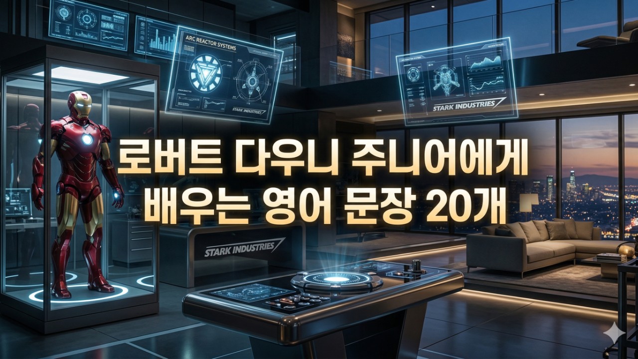 로버트다우니주니어에게 배우는 영어문장 20개