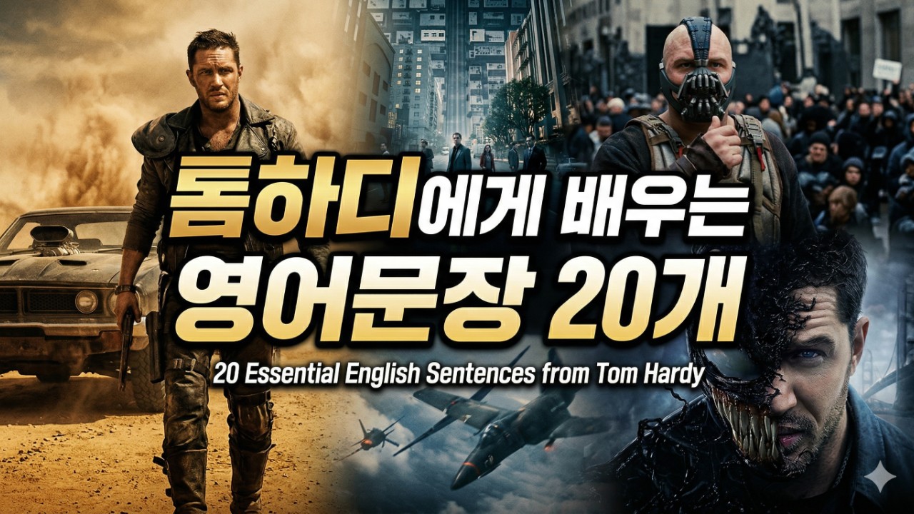 톰하디에게 배우는 영어문장 20개