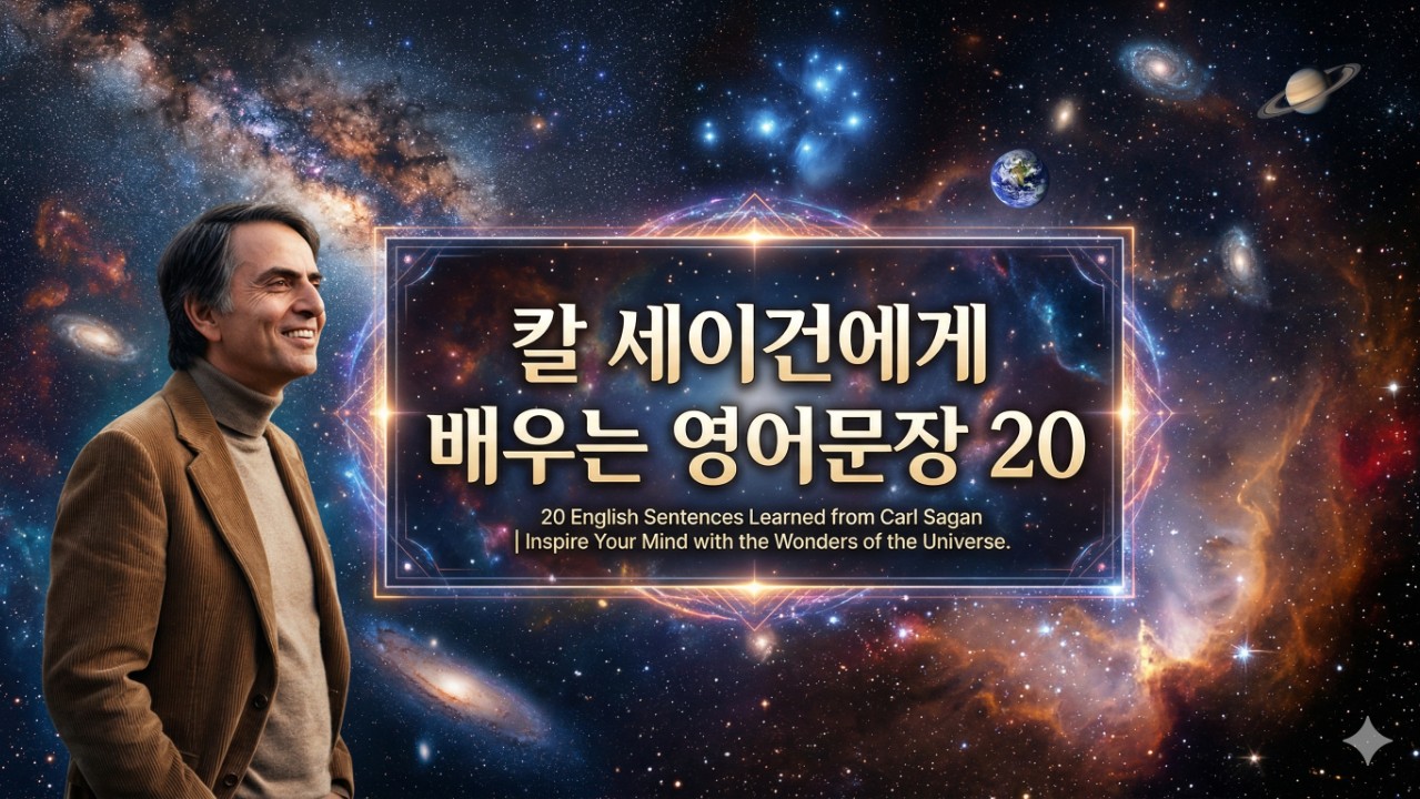 칼 세이건에게 배우는 영어문장 20
