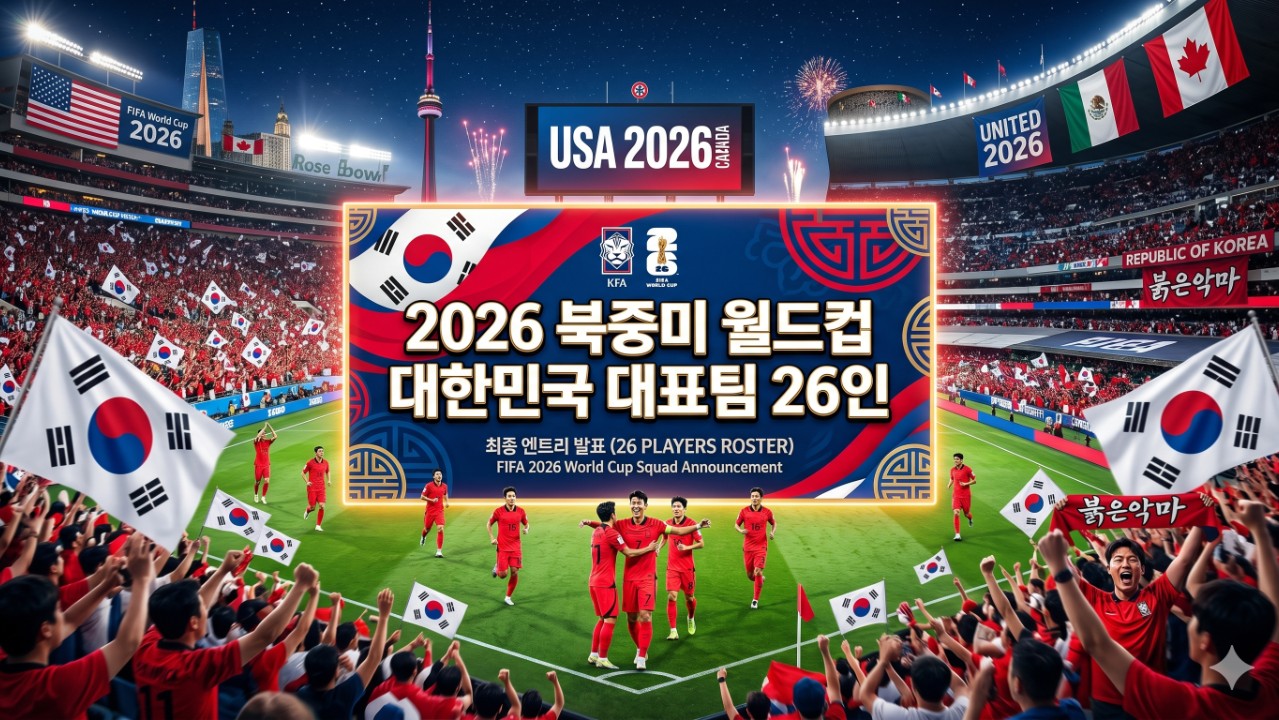2026년 북중미 월드컵! 대한민국 국가대표팀 26명 맞추기! <#1>