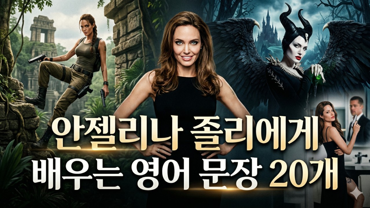 안젤리나졸리에게 배우는 영어문장 20개