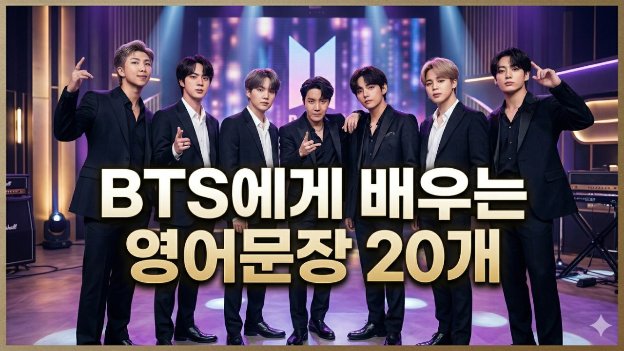 BTS에게 배우는 영어문장 20개