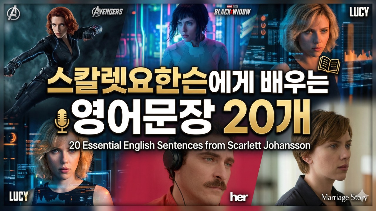 스칼렛요한슨에게 배우는 영어문장 20개