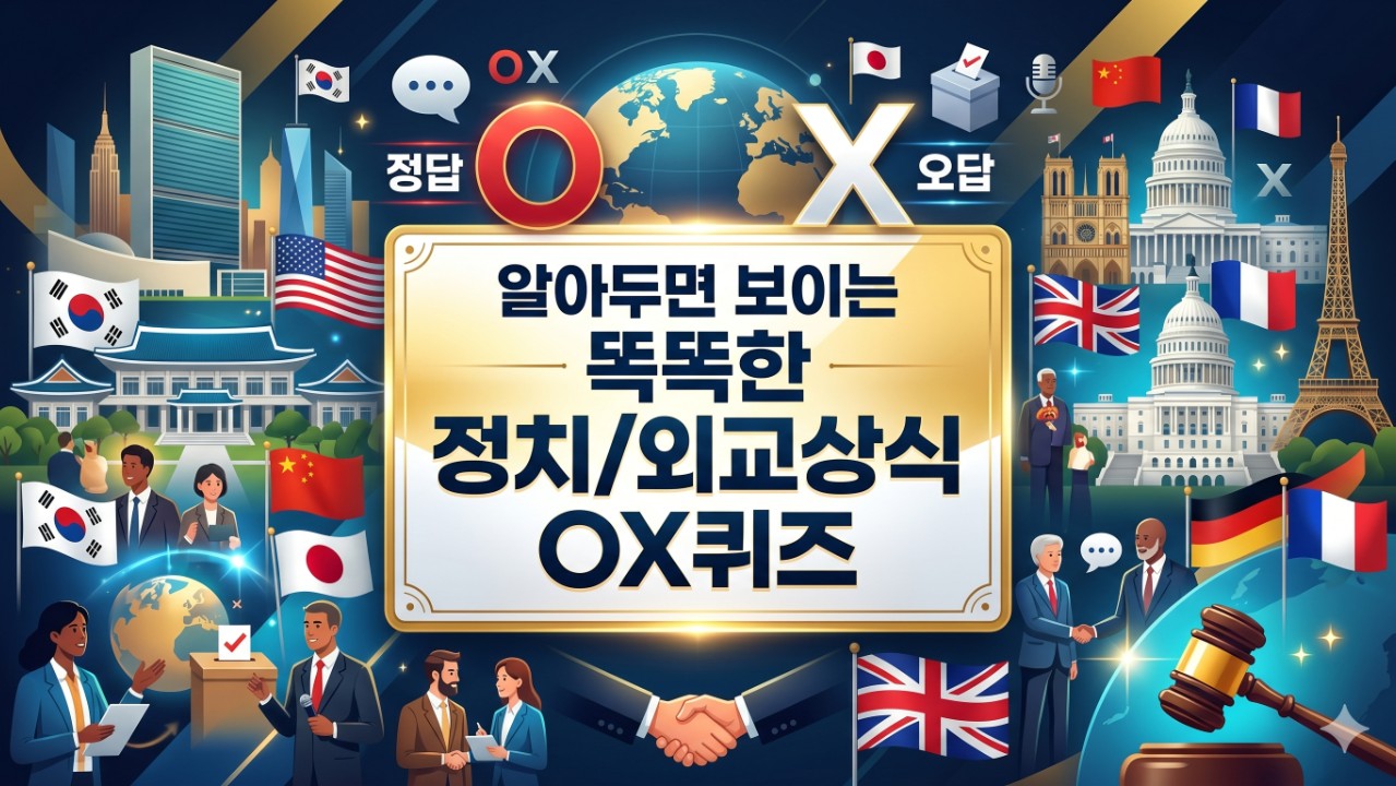 <<알아두면 보이는 똑똑한 정치/외교상식 OX>> #3. 미래 지정학/기술외교