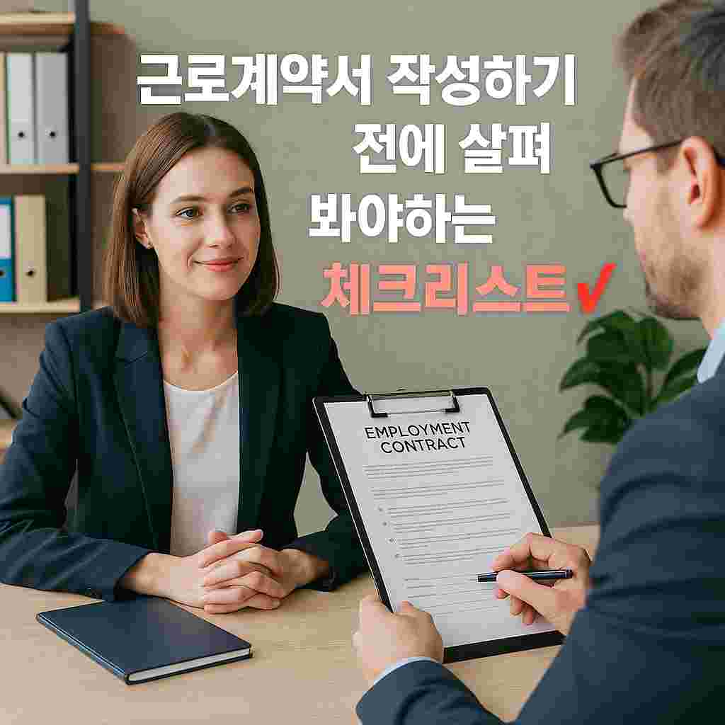취업하기 전에 살펴봐야하는 계약서 체크리스트 (1)