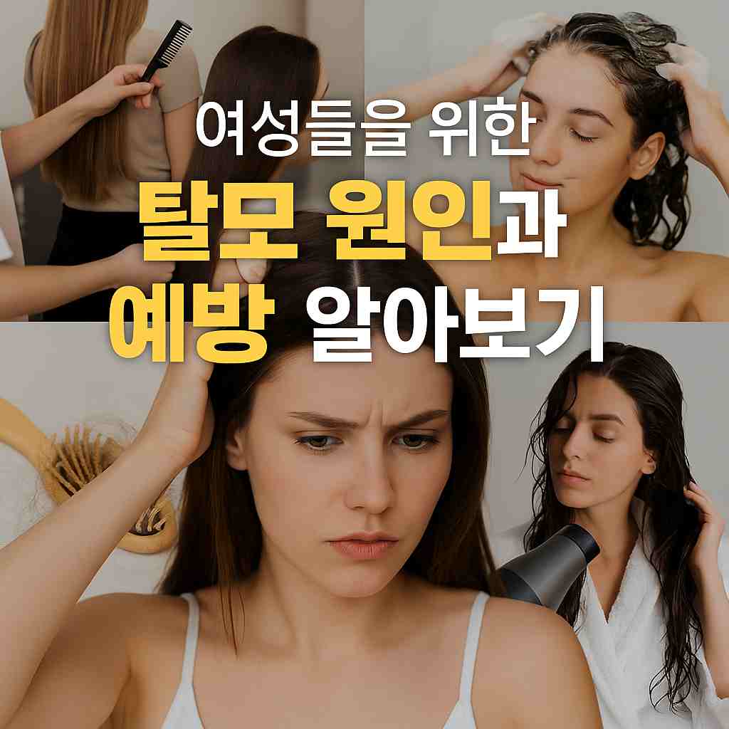 여성들을 위한 탈모 원인과 예방 알아보기 (1)