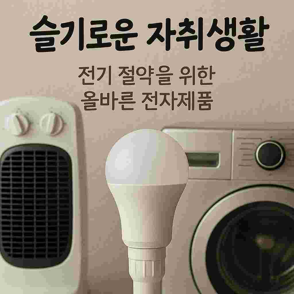 슬기로운 자취생활 - 전기절약하기 2