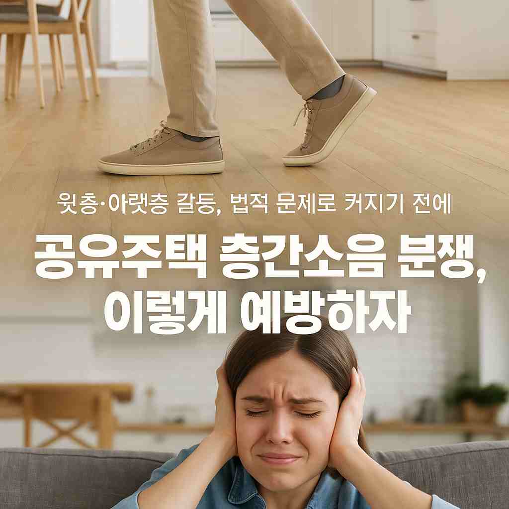 공유주택에서 발생하는 층간소음 분쟁 방지하기