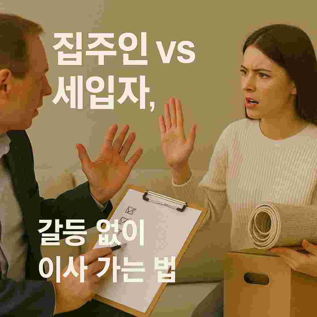 집주인 vs 세입자, 갈등 없이 이사 가는 법 (1)
