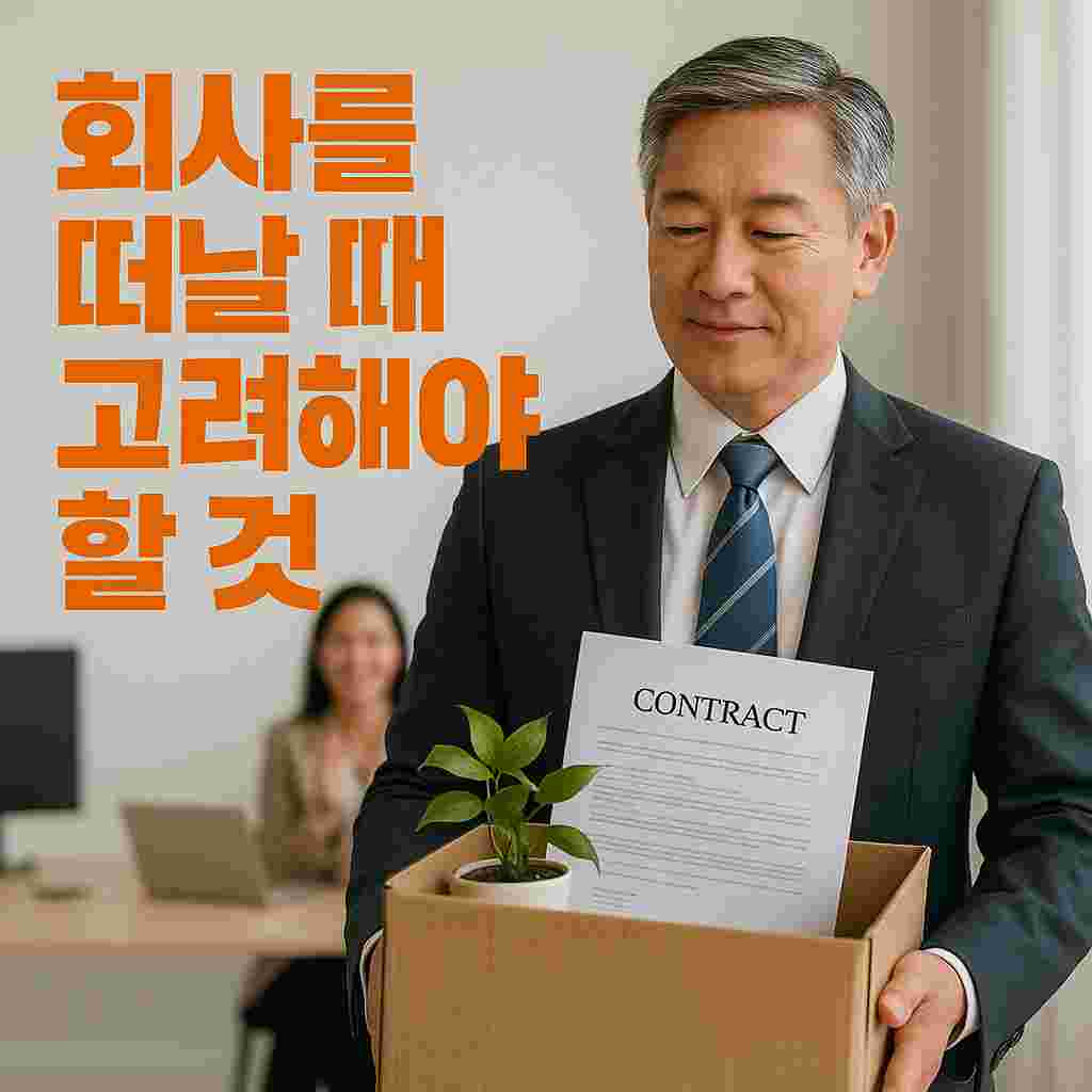 회사를 떠날 때 고려해야할 것들 : 해고, 이직, 퇴직 (1)